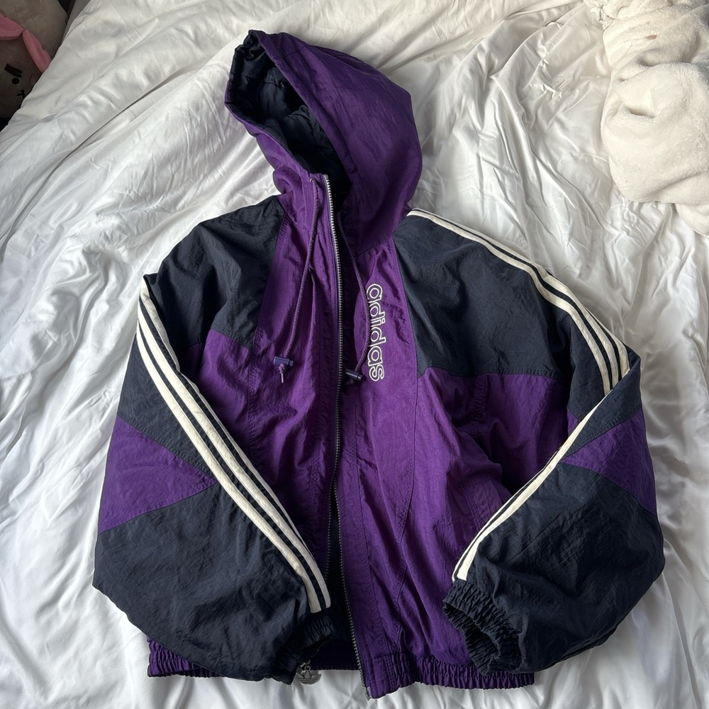 RARE Old School Vintage 90s Adidas Puffer Jacket